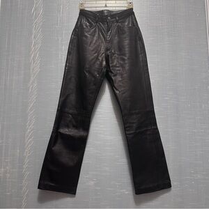 Cache Black Leather Women’s pants